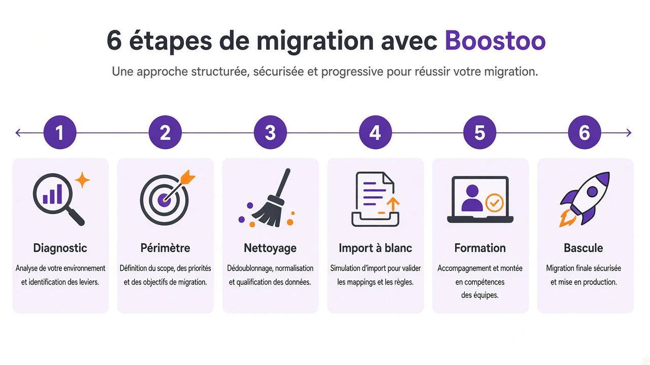 6 étapes migration Excel vers Odoo